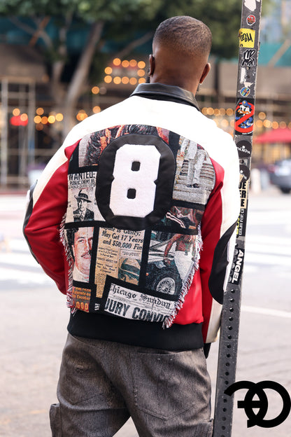 Frost F1028 Narco 8 Ball Varsity Jacket - Red