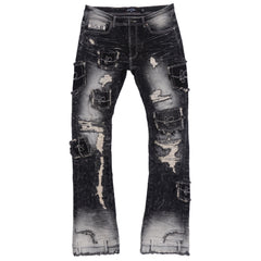Frost F1721 Rackade Stacked Jeans - Black