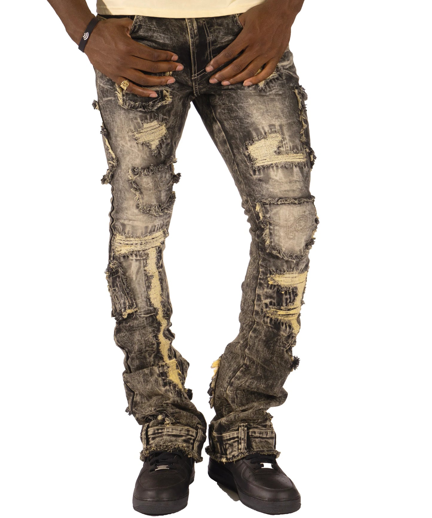 F1721 FROST RACKADE STACK JEANS