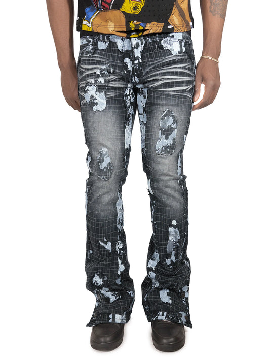Frost - F1733 Amoto Stacked Jeans - Black