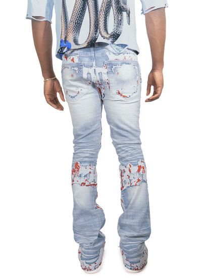 Frost - F1733 Amoto Stacked Jeans - Light Wash