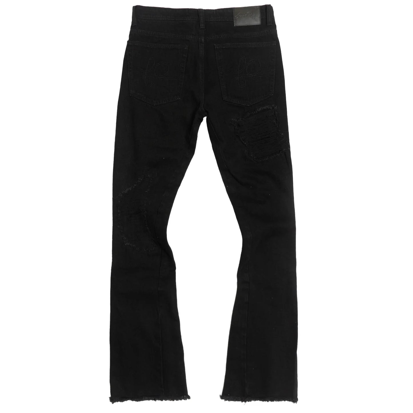 F1772 FROST BASEL DISTRESSED STACKED JEANS