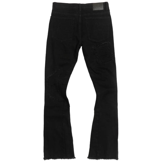 F1772 FROST BASEL DISTRESSED STACKED JEANS