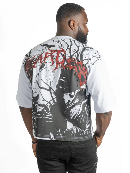 Frost - F179 Heartless Cropped Tee - White