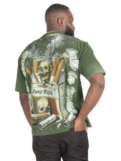 F189 Love Kills Tee 25' - Olive