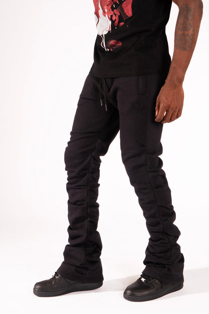 Frost F6220 Malik Stacked Sweatpants - Black