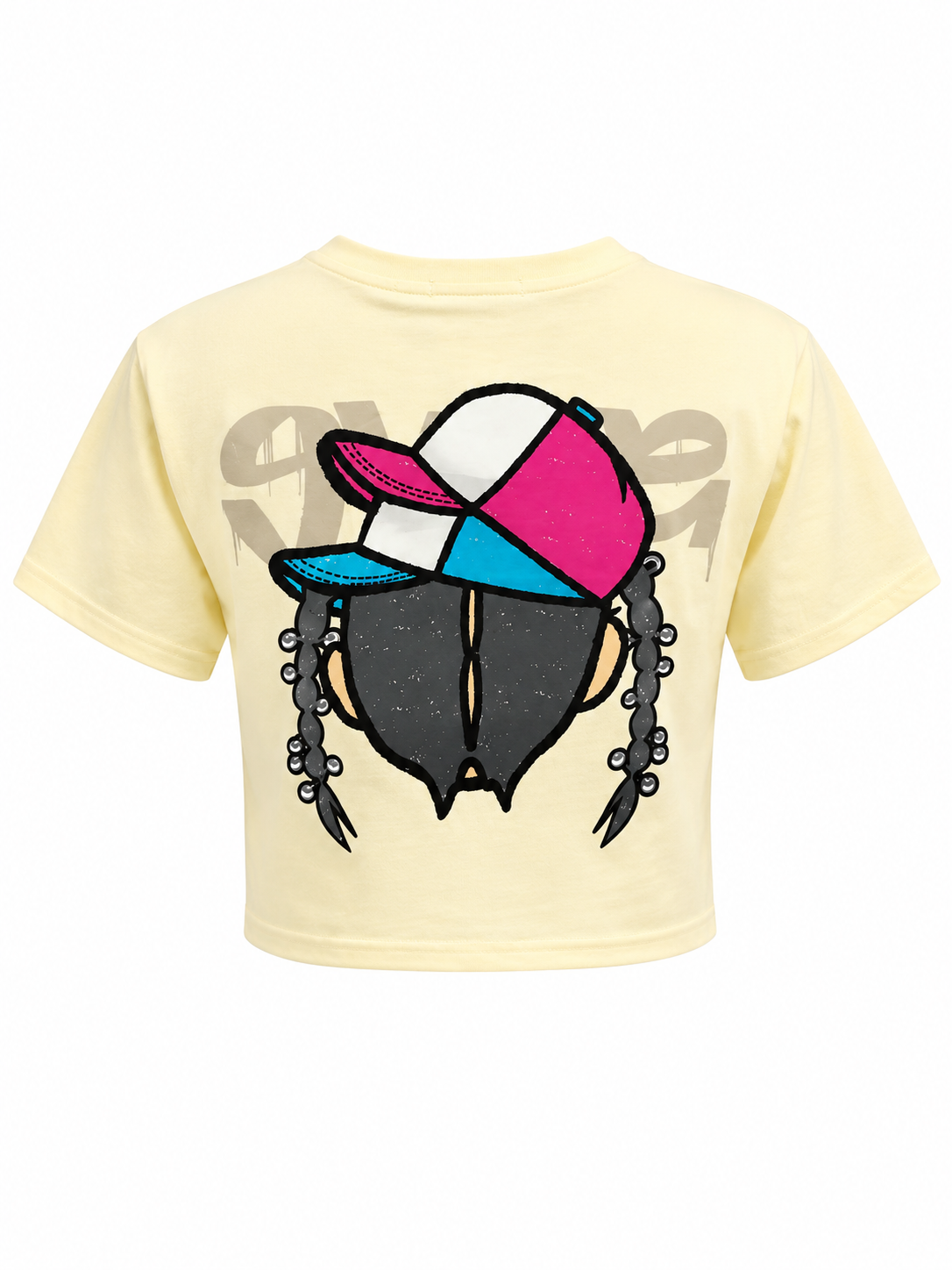 REDFOX WOMEN'S "BUBBLE POP BLING" CROP TEE