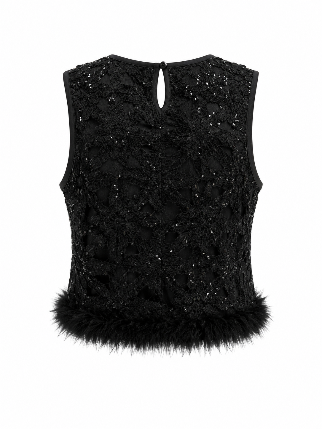 HOT & DELICIOUS WOMEN FEATHERED ELEGANCE TOP