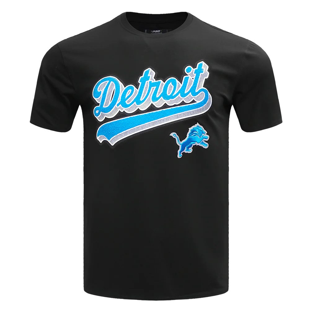 PRO STANDARD NFL DETROIT LIONS SCRIPT TAIL MEN'S T-SHIRT