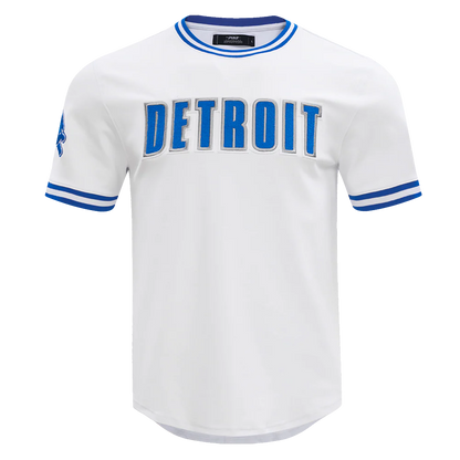 PRO STANDARD NFL DETROIT LIONS CLASSIC CHENILLE MEN'S DOUBLE KNIT TEE