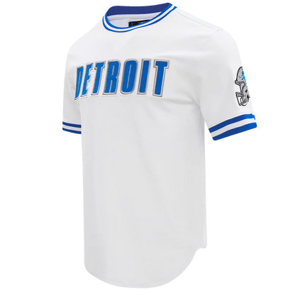PRO STANDARD NFL DETROIT LIONS CLASSIC CHENILLE MEN'S DOUBLE KNIT TEE