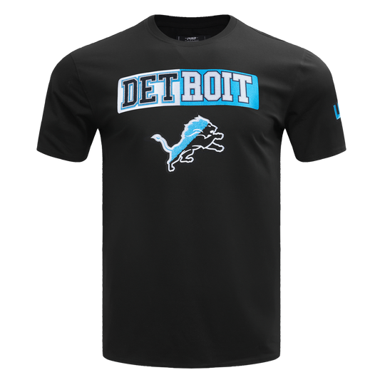 PRO STANDARD DETROIT LIONS SPLIT LOGO M SJ TEE-BLACK