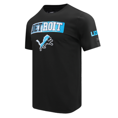 PRO STANDARD DETROIT LIONS SPLIT LOGO M SJ TEE-BLACK