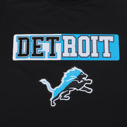 PRO STANDARD DETROIT LIONS SPLIT LOGO M SJ TEE-BLACK