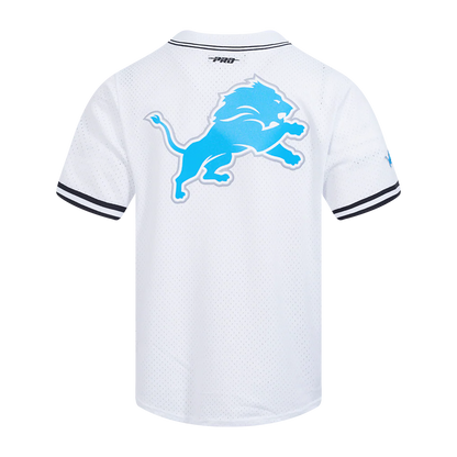 PRO STANDARD NFL DETROIT LIONS MEN'S MESH BUTTON DOWN SHIRT