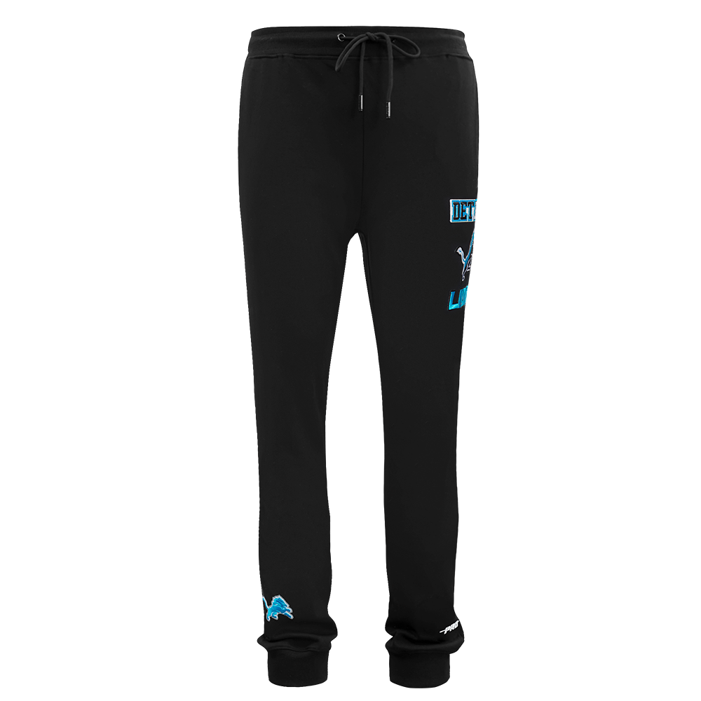 PRO STANDARD DETROIT LIONS SPLIT LOGO M DK JOGGER,BLK