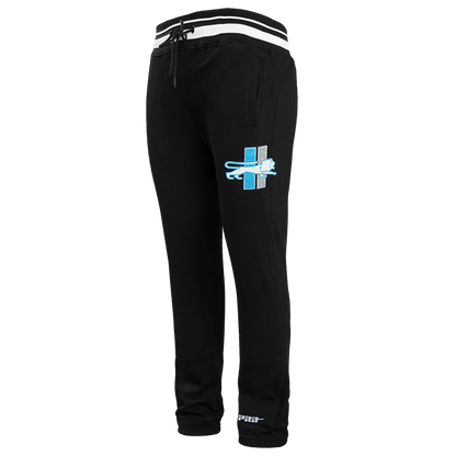 PRO STANDARD-DETROIT LIONS RETRO MASH UP M RIB FLC SWEATPANT-BLACK