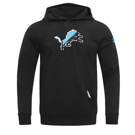 PRO STANDARD DETROIT LIONS SPLIT LOGO M DK PO HOODIE,BLK