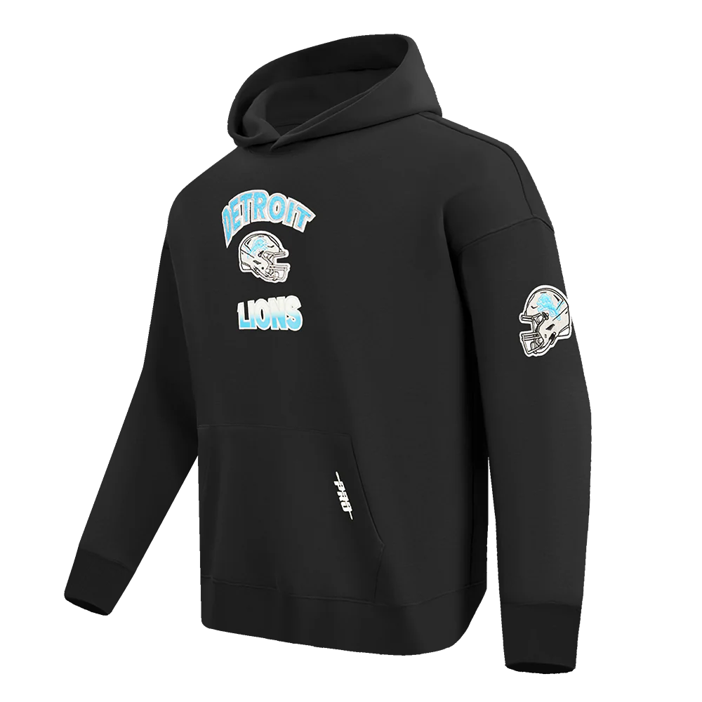 PRO STANDARD DETROIT LIONS TURN IT UP M DROP SHOULDER FLC PO HOODIE