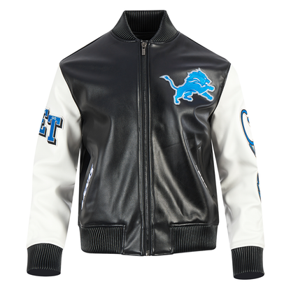 PRO STANDARD DETROIT LIONS CITY SIGNATURE M LEATHER VARSITY JACKET (FDL6410557)
