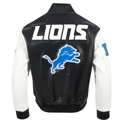 PRO STANDARD DETROIT LIONS CITY SIGNATURE M LEATHER VARSITY JACKET (FDL6410557)