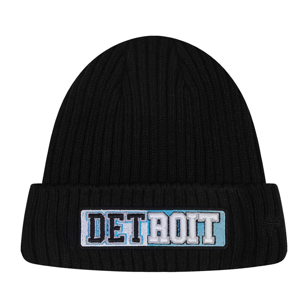 PRO STANDARD DETROIT LIONS SPLIT LOGO M BEANIE,BLK