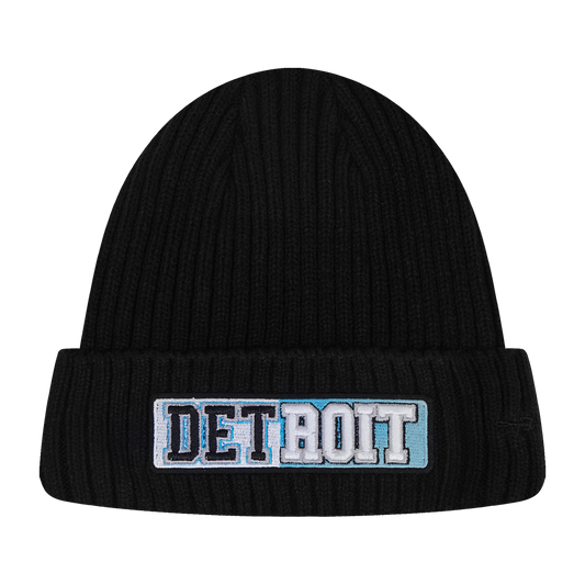 PRO STANDARD DETROIT LIONS SPLIT LOGO M BEANIE,BLK