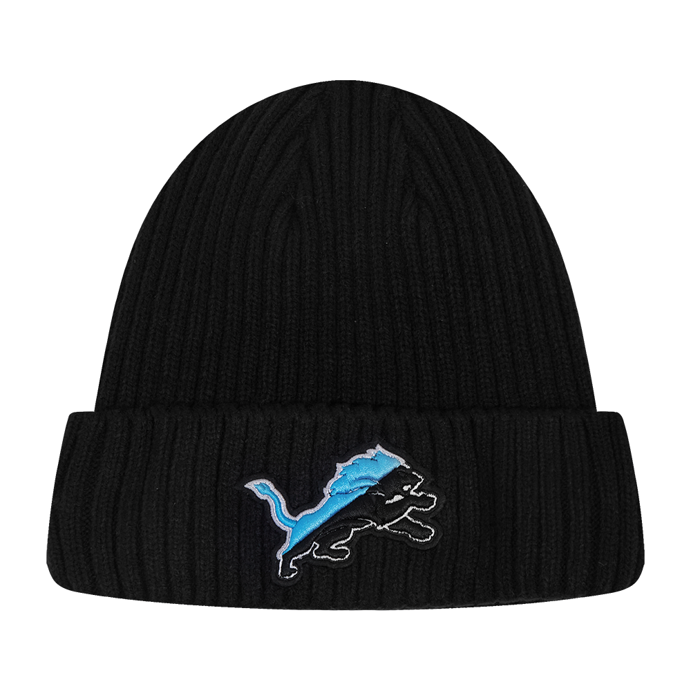 PRO STANDARD DETROIT LIONS SPLIT LOGO M BEANIE,BLK