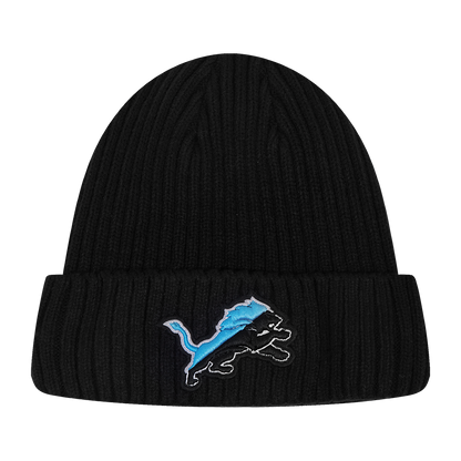 PRO STANDARD DETROIT LIONS SPLIT LOGO M BEANIE,BLK