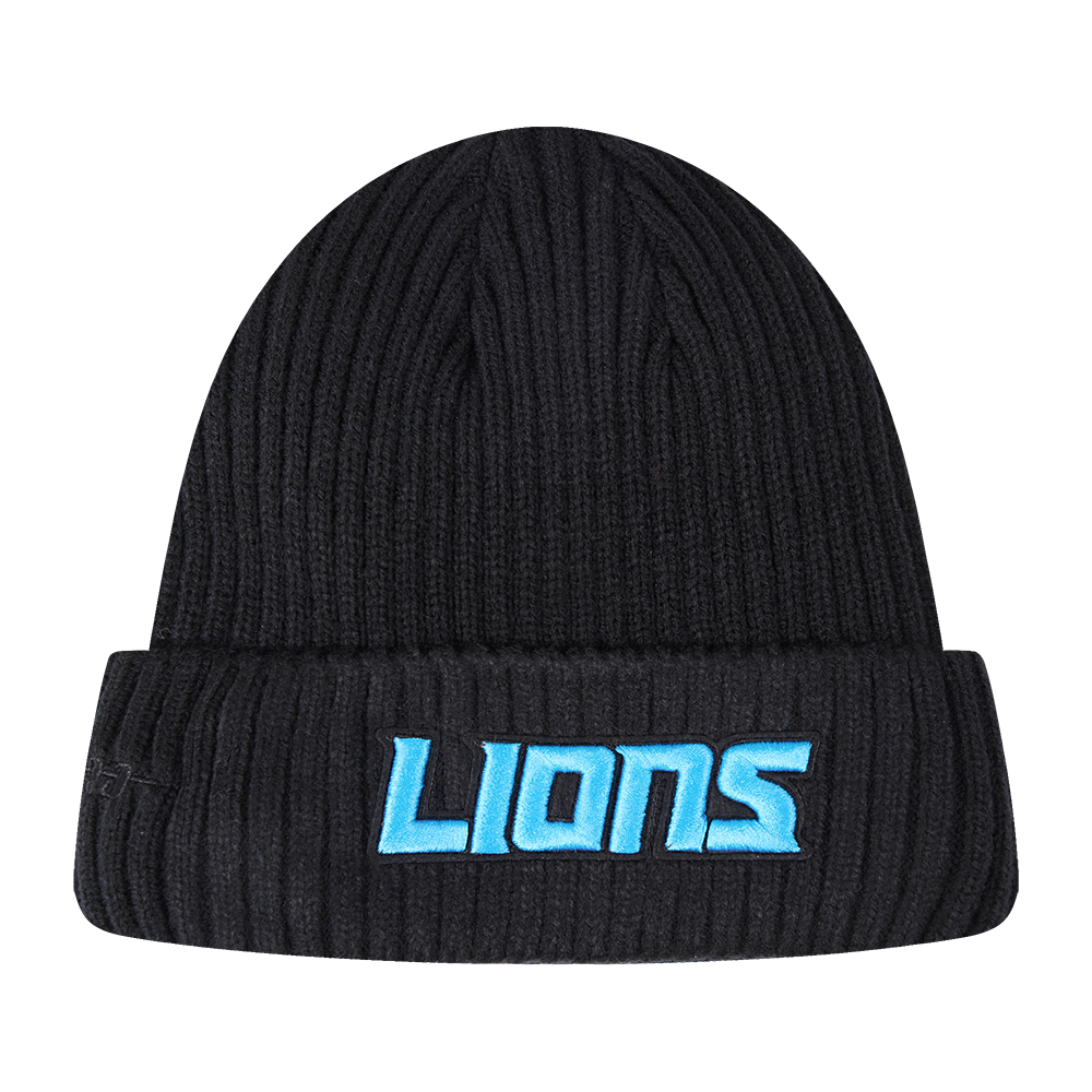 PRO STANDARD-DETROIT LIONS RETRO MASH UP M BEANIE, BLACK