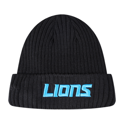 PRO STANDARD-DETROIT LIONS RETRO MASH UP M BEANIE, BLACK