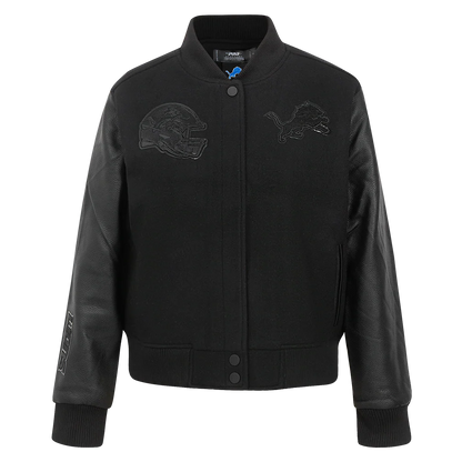 PRO STANDARD NFL DETROIT LIONS WOMEN'S WOOL VARSITY JACKET