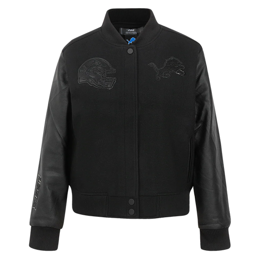 PRO STANDARD NFL DETROIT LIONS WOMEN'S WOOL VARSITY JACKET