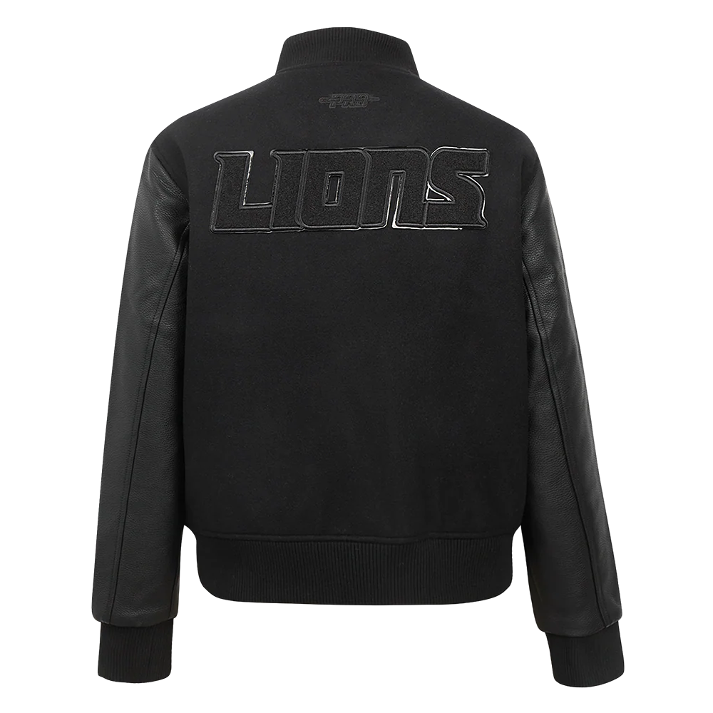 PRO STANDARD NFL DETROIT LIONS WOMEN'S WOOL VARSITY JACKET