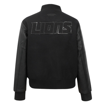 PRO STANDARD NFL DETROIT LIONS WOMEN'S WOOL VARSITY JACKET