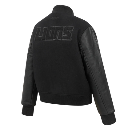 PRO STANDARD NFL DETROIT LIONS WOMEN'S WOOL VARSITY JACKET