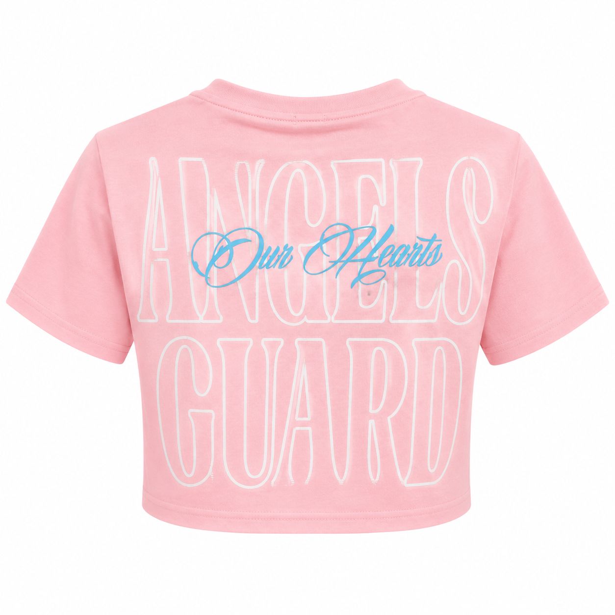 REDFOX WOMEN'S "ANGEL GUARD OUR HEARTS" CROP TEE