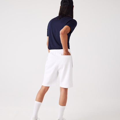 Lacoste - Organic Brushed Cotton Fleece Shorts - White