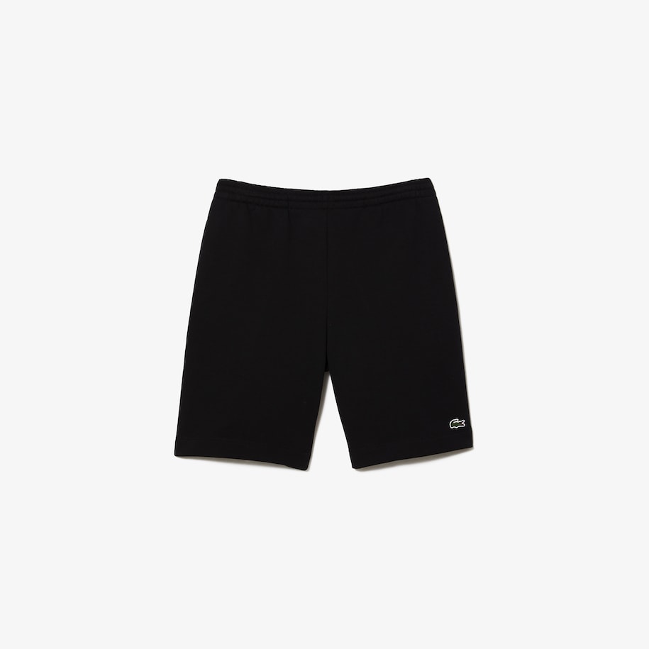 Lacoste - Organic Brushed Cotton Fleece Shorts - Black