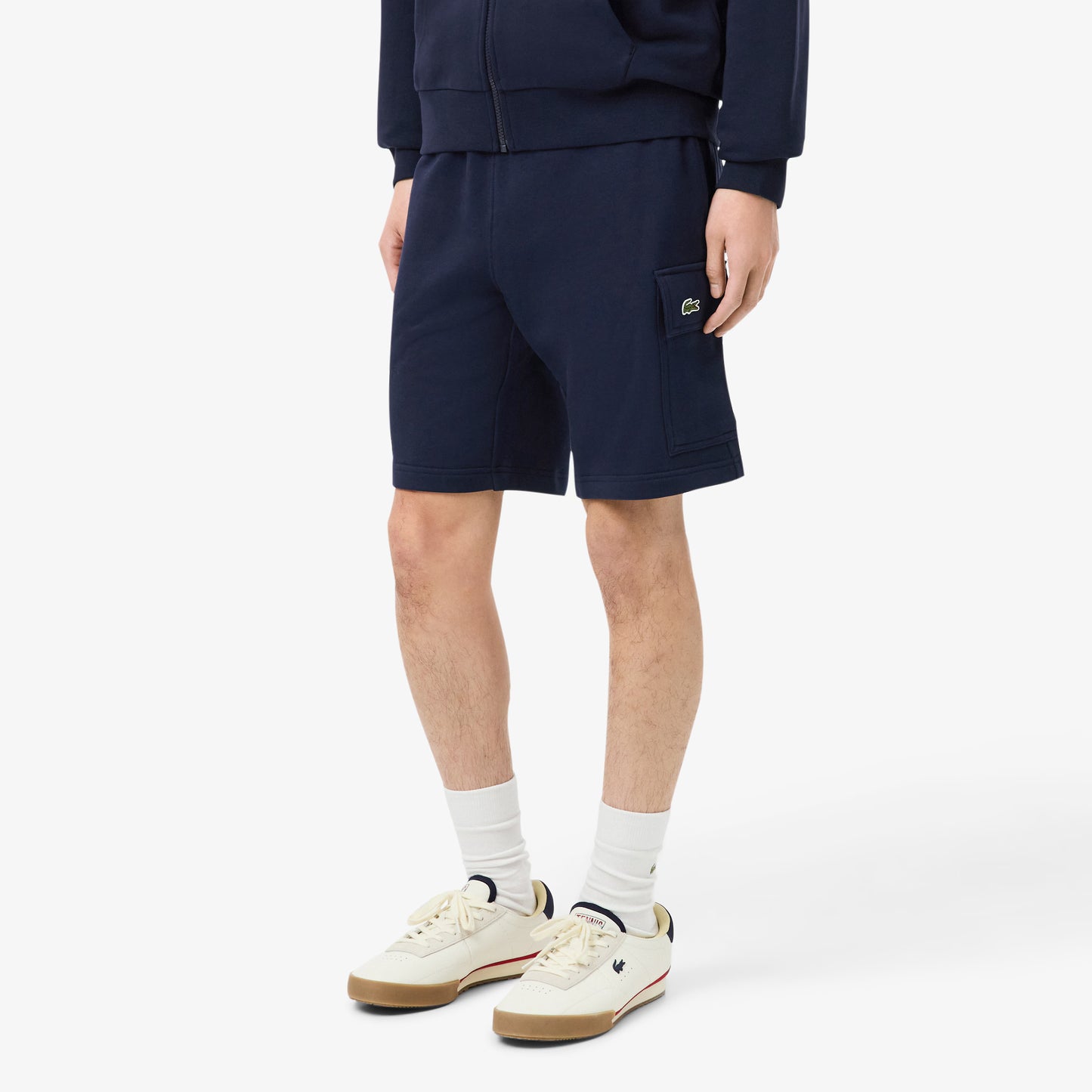 LACOSTE Men's Cotton Fleece Cargo Shorts Men