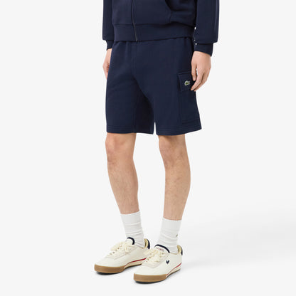 LACOSTE Men's Cotton Fleece Cargo Shorts Men