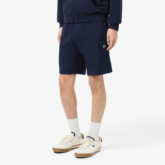 LACOSTE Men's Cotton Fleece Cargo Shorts Men
