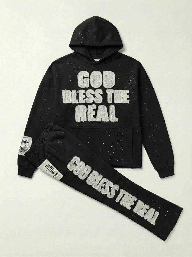 COPPER RIVET GOD BLESS THE REAL L/S & PANT SET (#53J13)