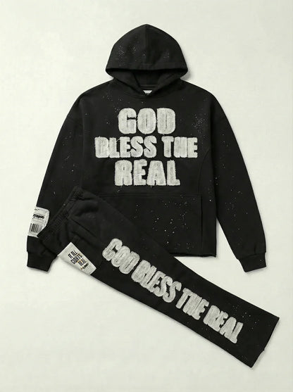 COPPER RIVET GOD BLESS THE REAL L/S & PANT SET (#53J13)