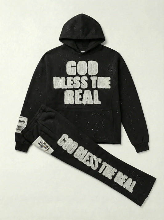 COPPER RIVET GOD BLESS THE REAL L/S & PANT SET (#53J13)