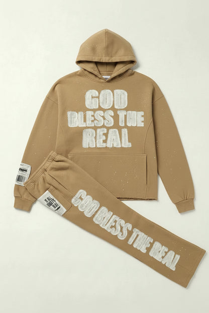 COPPER RIVET GOD BLESS THE REAL L/S & PANT SET (#53J13)
