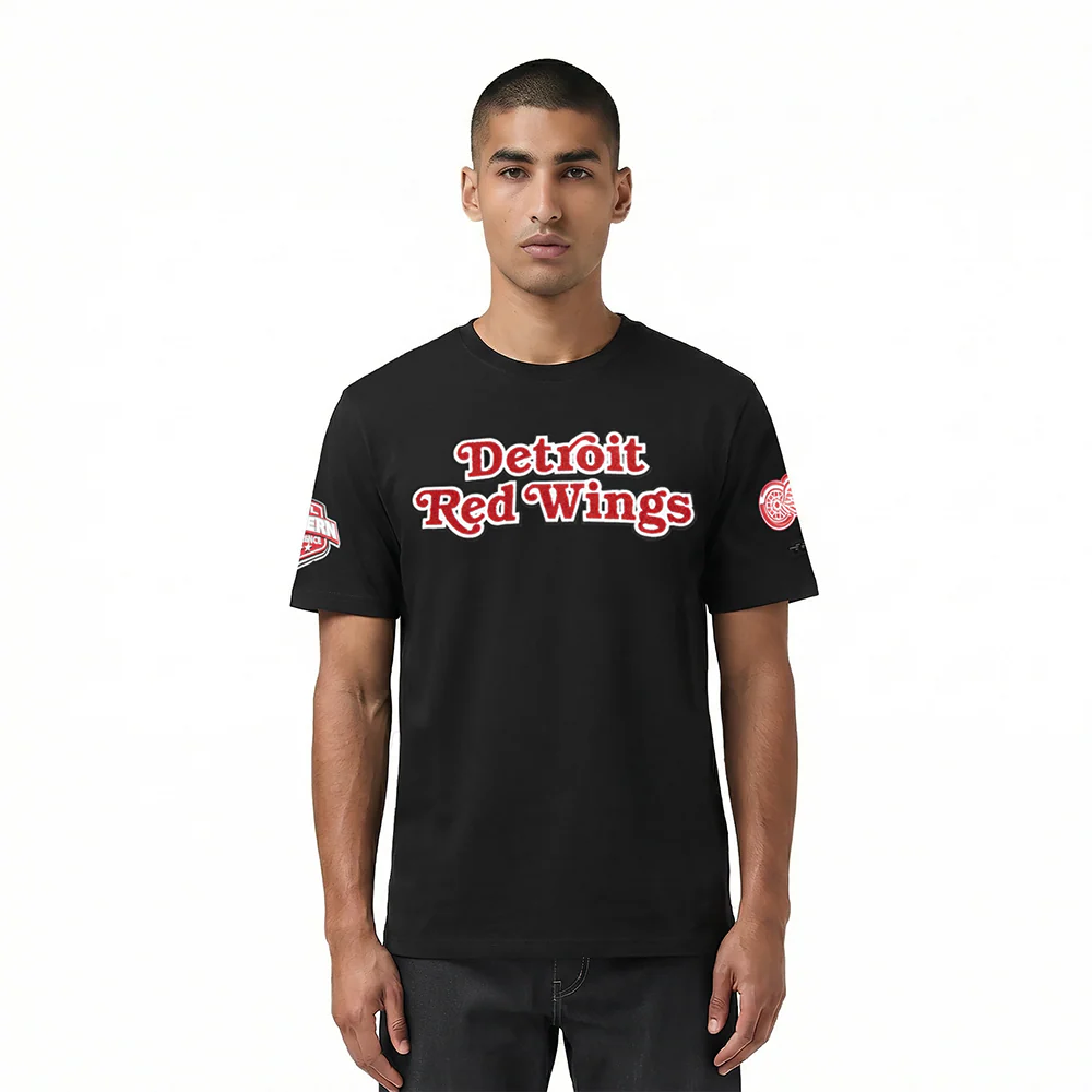 PRO STANDARD NHL DETROIT RED WINGS CLASSIC CHENILLE MEN'S T-SHIRT