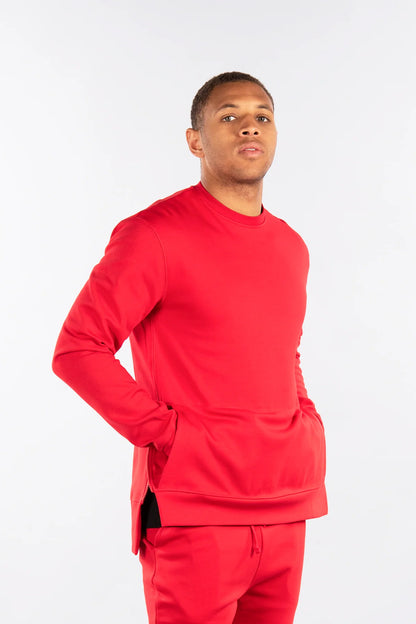 CITYLAB SIDE-ZIP FLEECE CREW, PERFORMANCE FLEECE