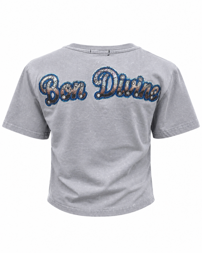 REDFOX WOMEN'S "BON DIVINE" CROP TEE