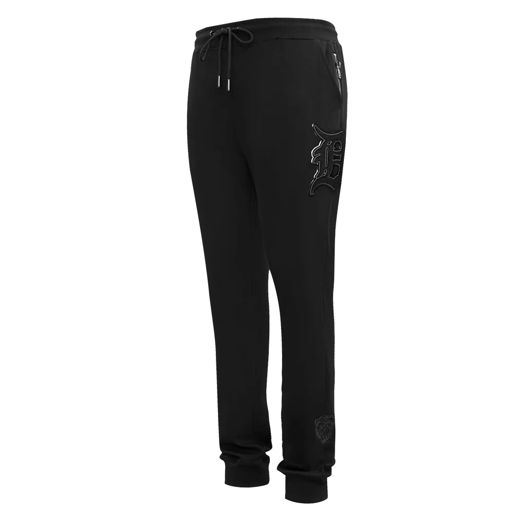 PRO STANDARD MLB DETROIT TIGERS TRIPLE BLACK LOGO MEN'S JOGGER